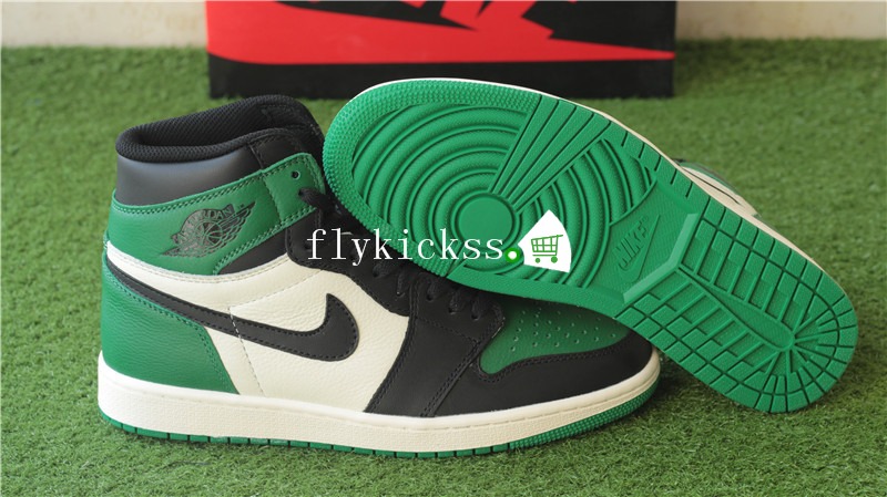 Authentic Air Jordan 1 High OG Pine Green